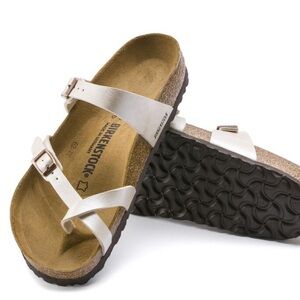 Birkenstock Mayari — Graceful Pearl White — Size 39